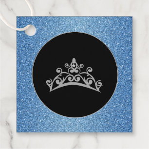 Gift-FavorTag -Pageant USA Tiara Crown Geschenkanhänger