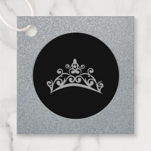 Gift-FavorTag -Pageant USA Tiara Crown Geschenkanhänger
