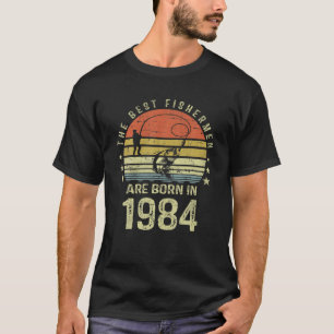 Gift For 38 Year Old: Fishing Fisherman 1984 38Th T-Shirt