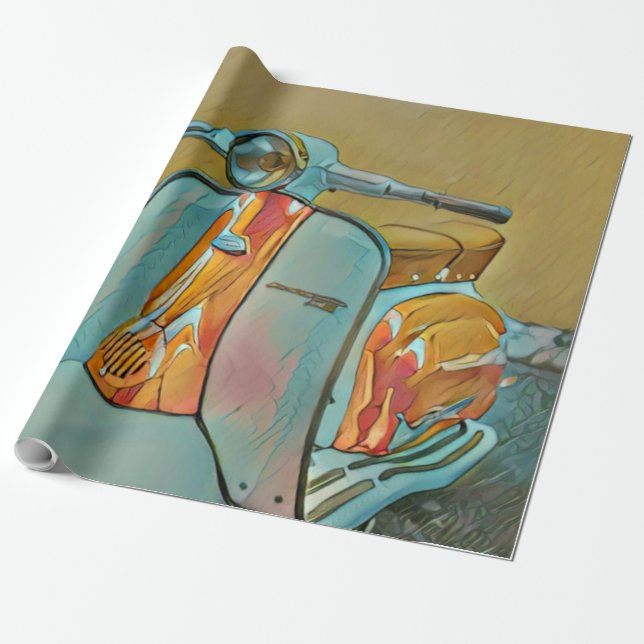Gift for biker geschenkpapier (Ungerollt)