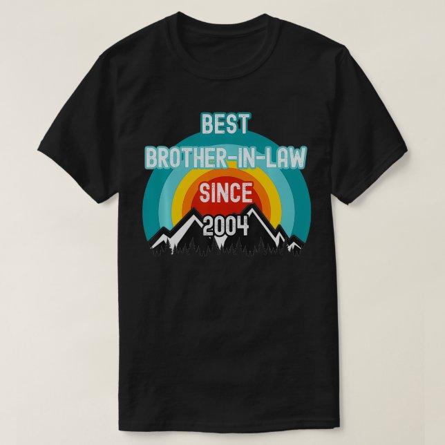 Gift For Brother In Law, Best Brother In Law Since T-Shirt (Design vorne)
