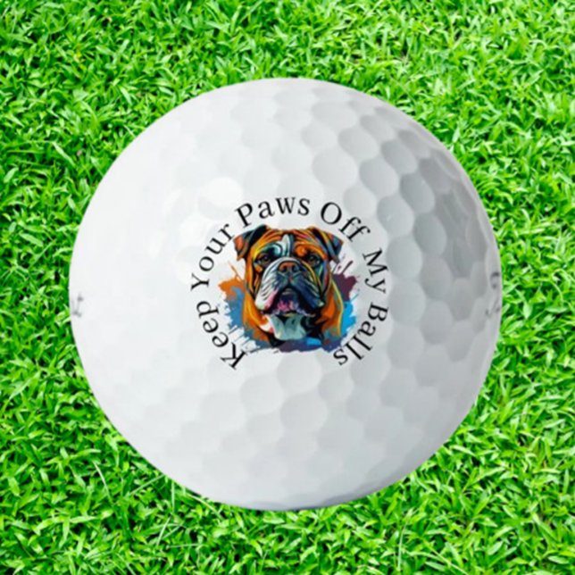  Gift for Bulldog-Loving Golfers Golfball (Delight bulldog-loving golfers with unique golf balls featuring adorable designs. The perfect gift )