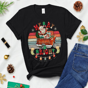 Gift For Christmas Tee, Merry and Bright T-Shirt