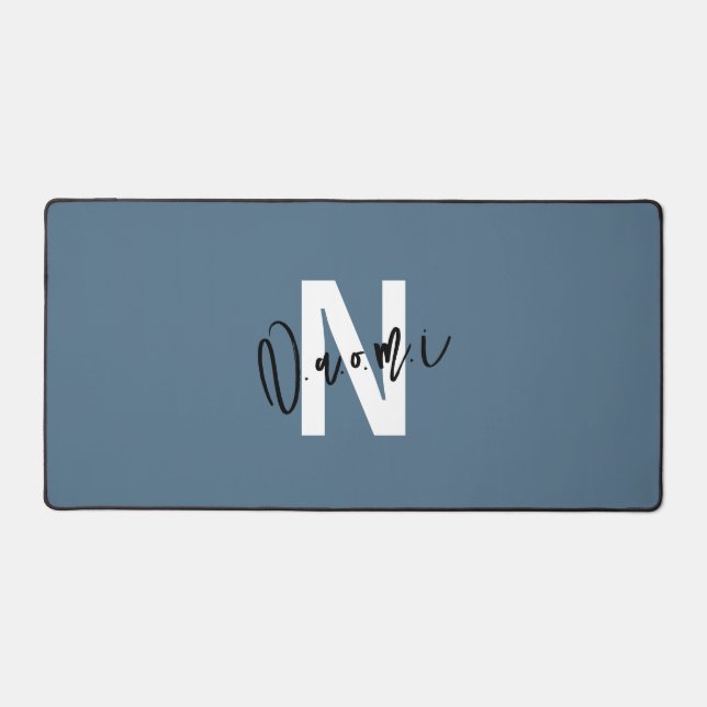 Gift for Girls – Personalized N with Name Naomi  Schreibtischunterlage (Vorderseite)