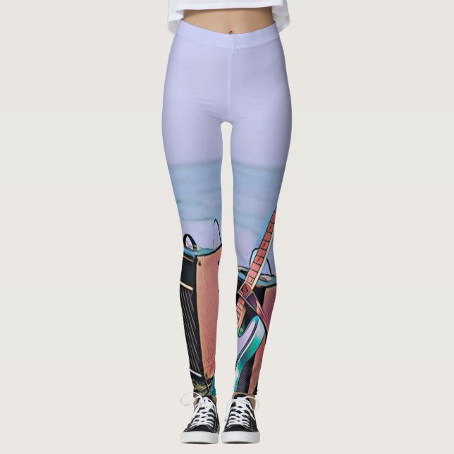 Gift for guitarist friend leggings (Vorderseite)