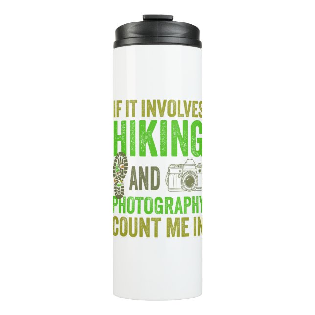 Gift for Hiking and Photography Lovers Thermosbecher (Vorderseite)