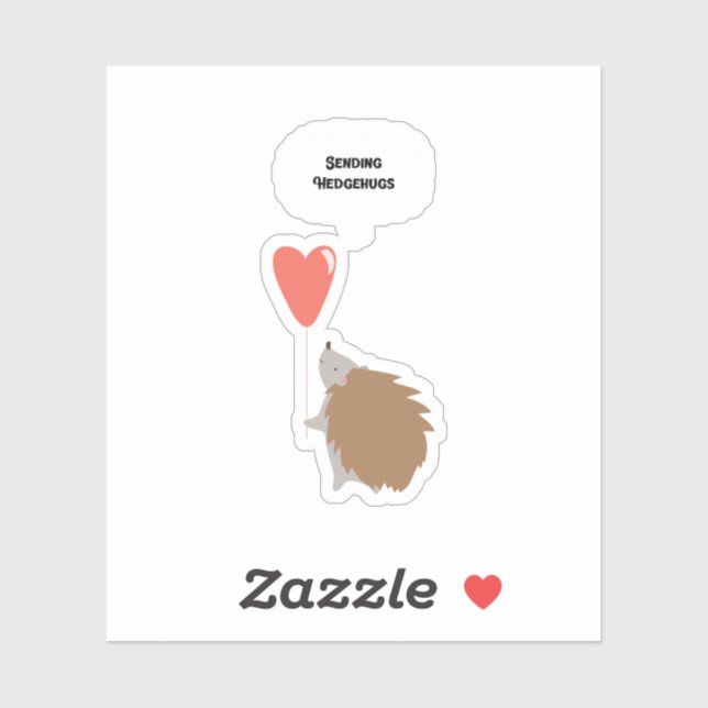 Gift for Him Valentine Animal Love Quote Art Aufkleber (Blatt)