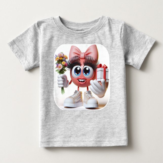  Gift for Mom, Emoji, by Natasha Us   Baby T-shirt (Vorderseite)