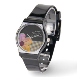 Gift For Mom, Happy Mothers Day,Flower Art Armbanduhr