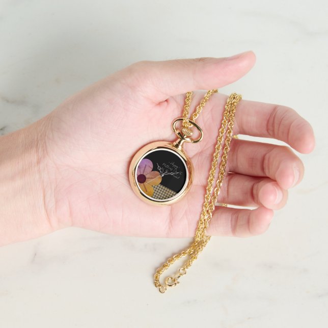 Gift For Mom, Happy Mothers Day,Flower Art Armbanduhr (Hand)