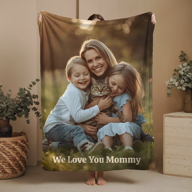 Gift for Mom Sherpa Blanket Photo Mother's Day Sherpadecke (Von Creator hochgeladen)