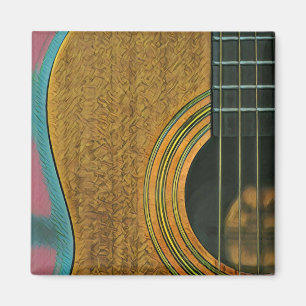 Gift for musician guitarist magnet