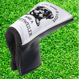 Gift for Rottweiler-Loving Golfers Golf Headcover