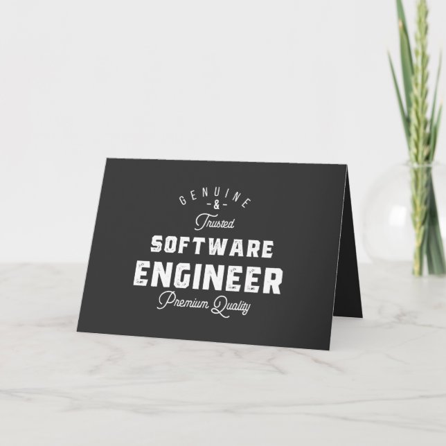 Gift for Software Engineer Feiertagskarte (Vorderseite)