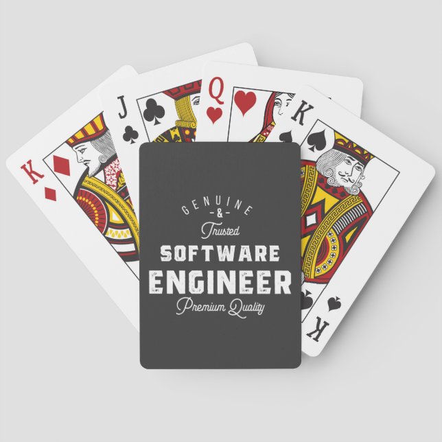 Gift for Software Engineer Spielkarten (Rückseite)