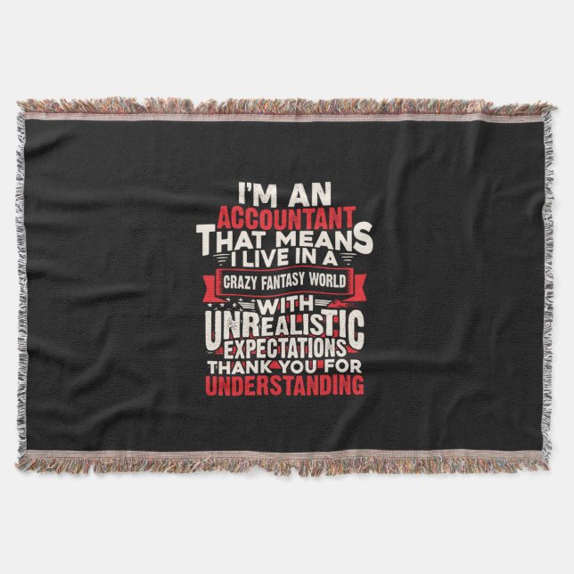 Gift für Buchhalter | Ich bin Buchhalter Decke (Vorderseite)