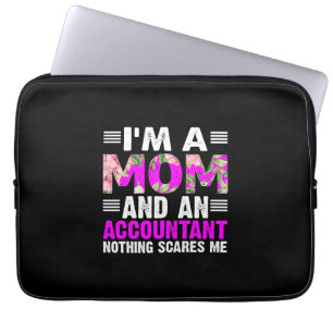 Gift für Buchhalter Ich bin Mama und Buchhalter Laptopschutzhülle