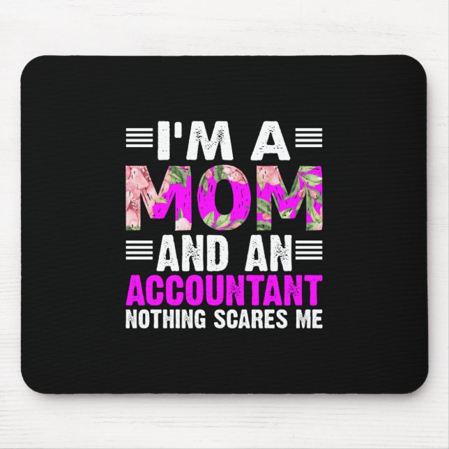 Gift für Buchhalter | Ich bin Mama und Buchhalter Mousepad (Vorne)
