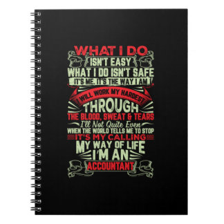 Gift für Buchhalter | Mein Lebensweg ist Buchhalte Notizblock