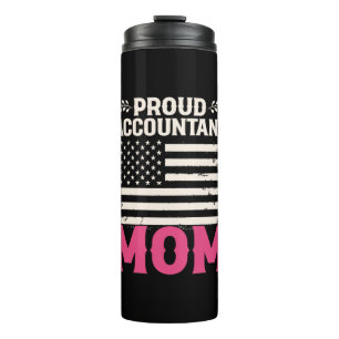 Gift für Buchhalter Proud Accountant Mama Thermosbecher