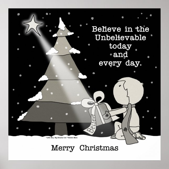 Gift Giver-Merry Weihnachten Poster (Vorne)