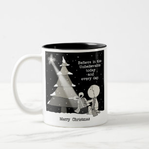 Gift Giver-Merry Weihnachten Zweifarbige Tasse