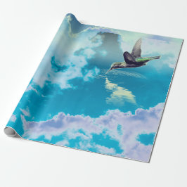 GIFT HUMMINGBIRD IN Wrapping Paper Geschenkpapier
