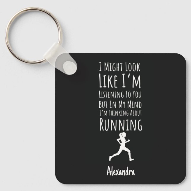Gift Ideas For Female Runners Funny Personalized Schlüsselanhänger (Vorderseite)