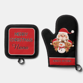 Gift! Kitchen Essentials for Nana Ofenhandschuh & Topflappen-Set