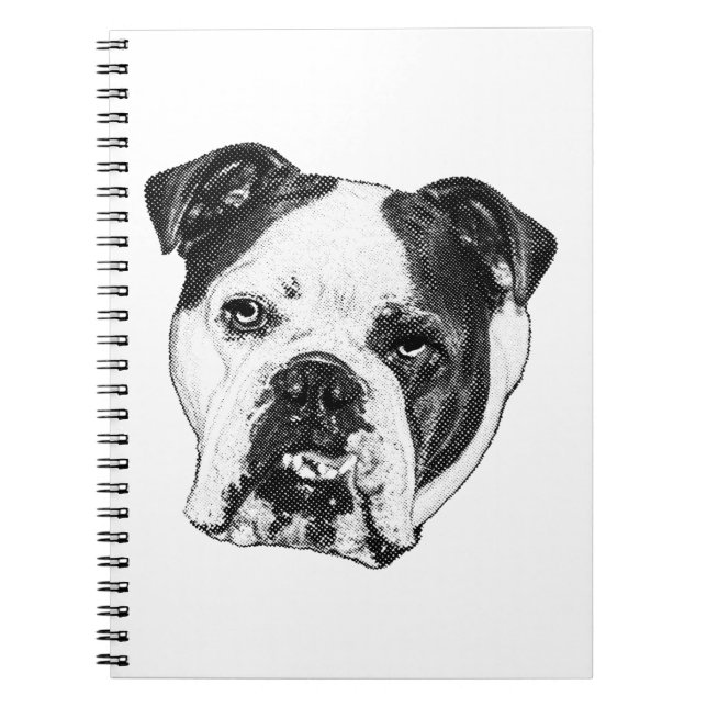 Gift List Bulldog Journal Notizblock (Vorderseite)