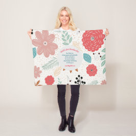 GIFT - Oma Gedichte von Großkindern - CUSTOM Fleecedecke