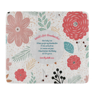 GIFT - Oma Gedichte von Großkindern - CUSTOM Schneidebrett