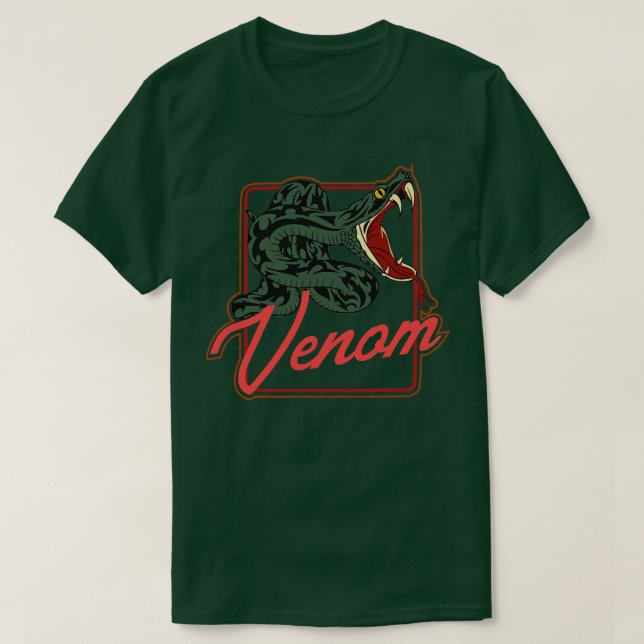 Gift Rattlesnake Neon T-Shirt (Design vorne)