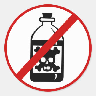 Gift Runder Aufkleber