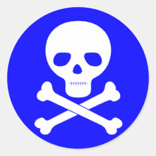 Gift-Symbol Runder Aufkleber