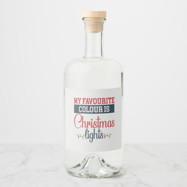 Gift Tag Alkoholflaschenetikett (Vorderseite)