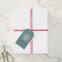 GIFT TAG CHRISTMAS BENTLEY SNOW FLAKE INDIVIDUELLE GESCHENKANHÄNGER