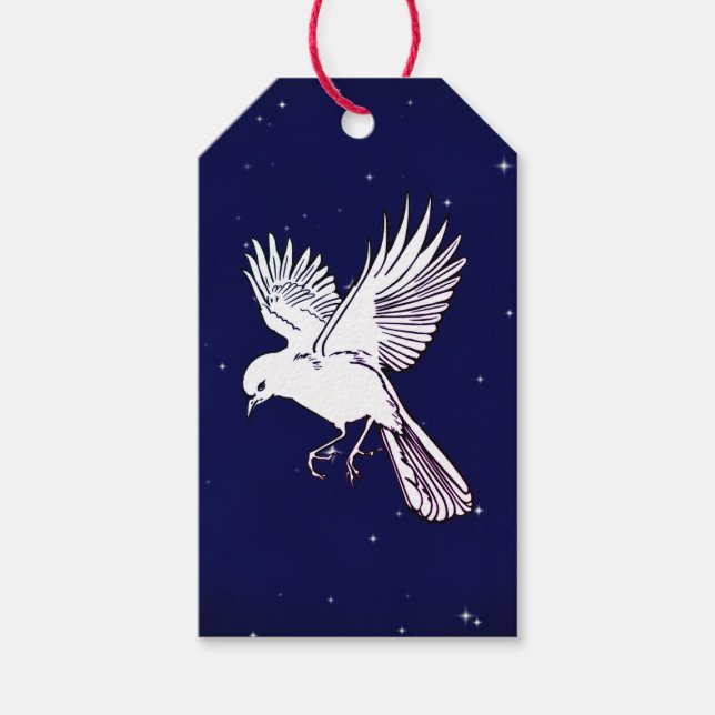 Gift Tag FLYING DOVE Geschenkanhänger (Vorderseite)