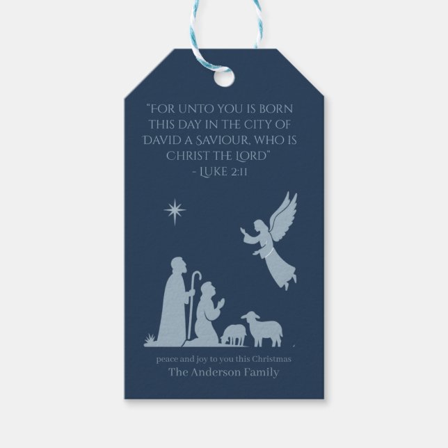 Gift Tag Geschenkanhänger (Vorderseite)