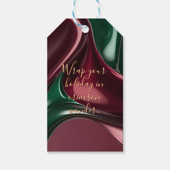 Gift tag in stylish abstract graphic geschenkanhänger (Vorderseite)