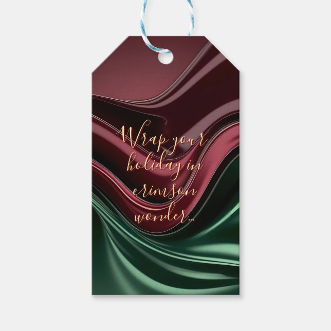 Gift tag in stylish abstract graphic geschenkanhänger (Vorderseite)