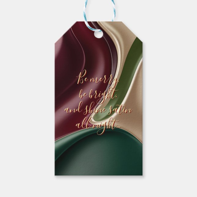 Gift tag in stylish abstract graphic geschenkanhänger (Vorderseite)