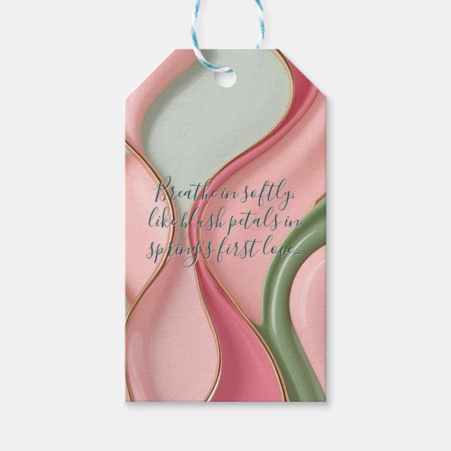 Gift tag in stylish abstract graphic geschenkanhänger (Vorderseite)