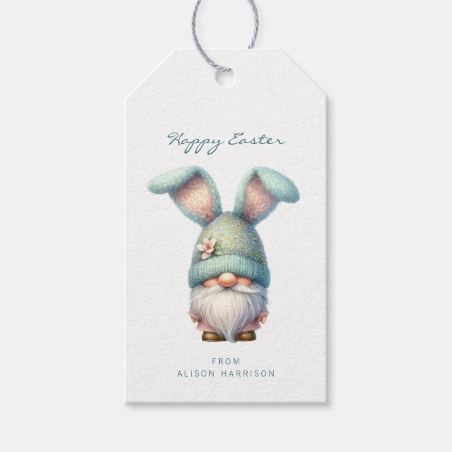 Gift-Tags für Ostergnom Geschenkanhänger (Vorderseite)