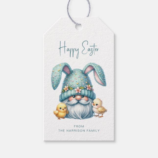 Gift-Tags für Ostergnom Geschenkanhänger (Vorderseite)