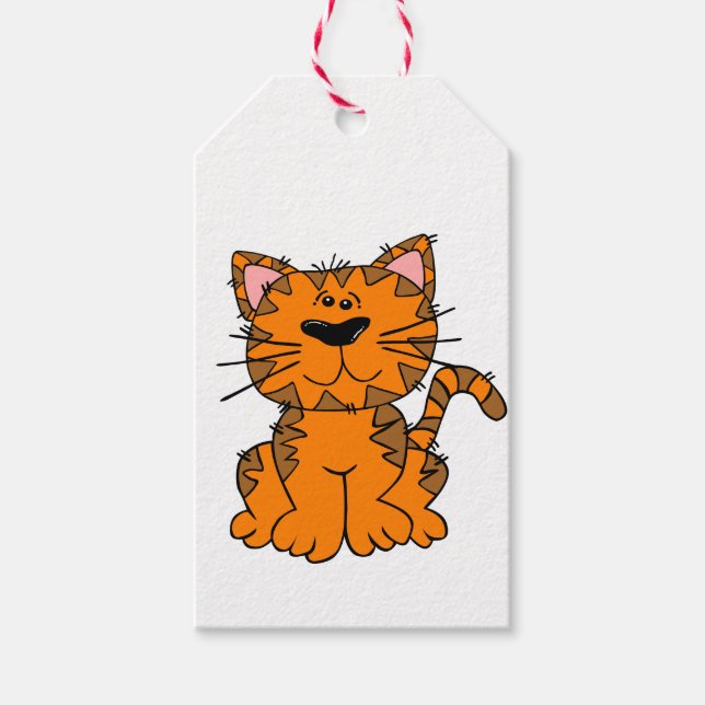 Gift Tags - Ingwerkatze Geschenkanhänger (Vorderseite)