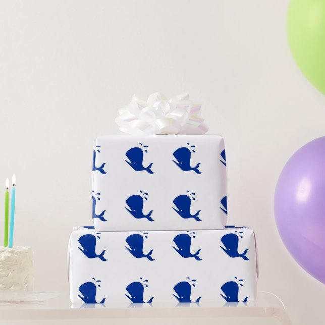 Gift Wrap - Cartoon Whale Geschenkpapier (Partygeschenke)