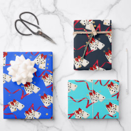 Gift Wrap - Dominos Geschenkpapier Set