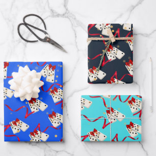 Gift Wrap - Dominos Geschenkpapier Set