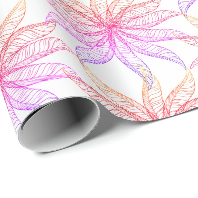 Gift Wrap - Feathery Blossoms Geschenkpapier (Rolleneckpunkt)